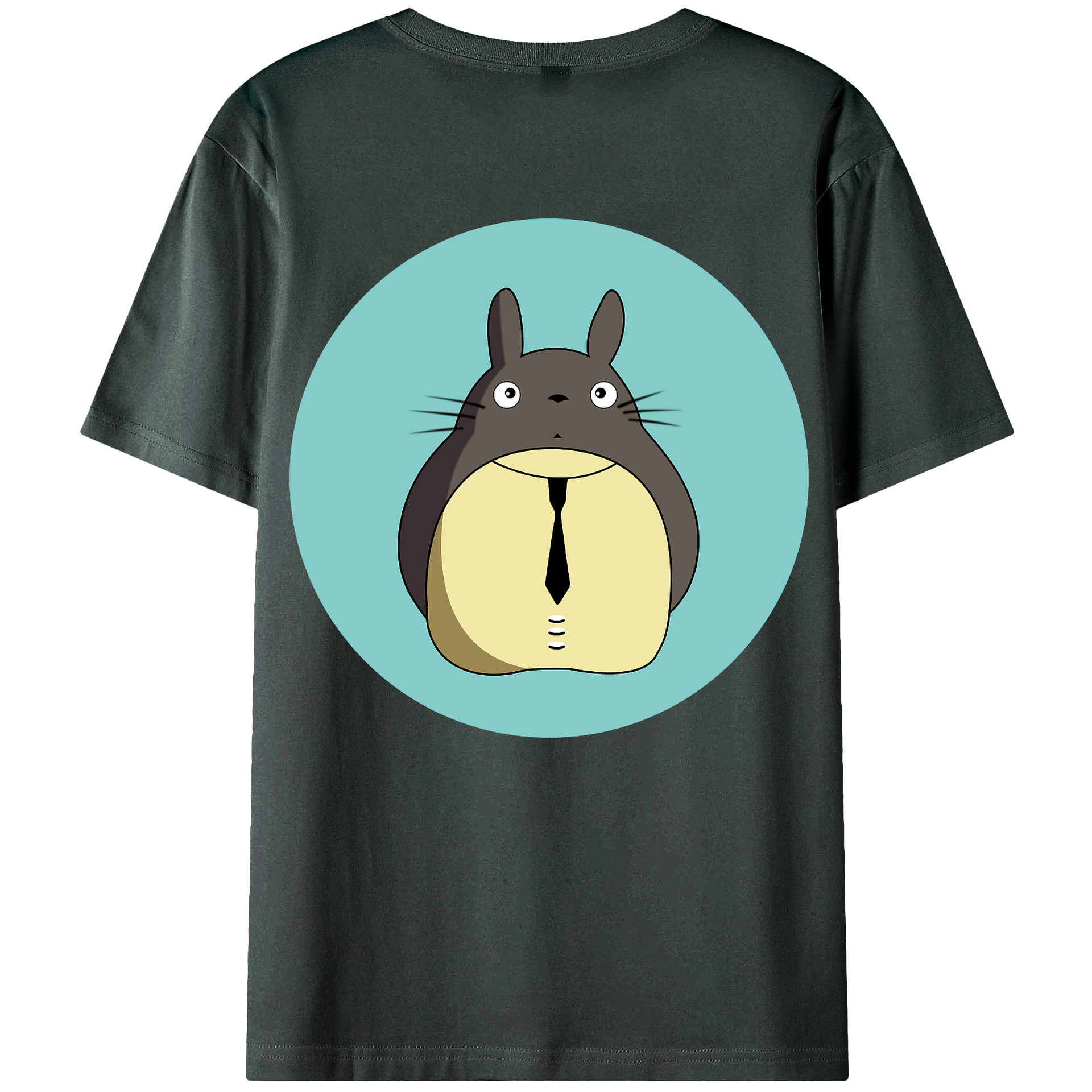（画像用） となりのトトロ 草壁メイ 草壁サツキ My Neighbor Totoro Satsuki Kusakabe Mei Kusakabe 綿100％ メンズ半袖Tシャツ（バックプリント） 通気性